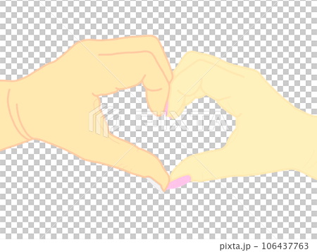指ハート 指ハート 106437763