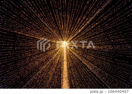Background of Christmas lights 106440487