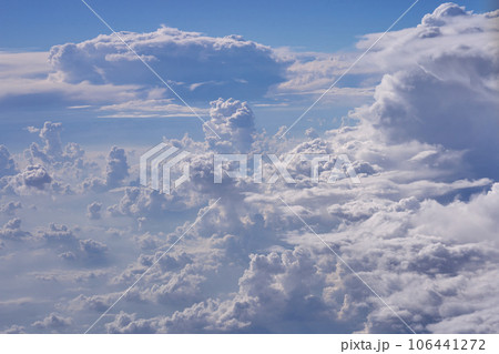 Clouds, view from the plane window Clouds, view from the plane window 106441272