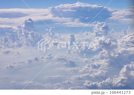 Clouds, view from the plane window 106441273