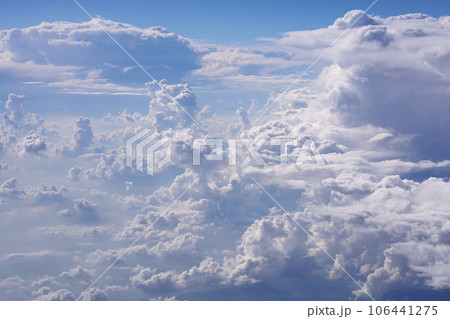 Clouds, view from the plane window Clouds, view from the plane window 106441275
