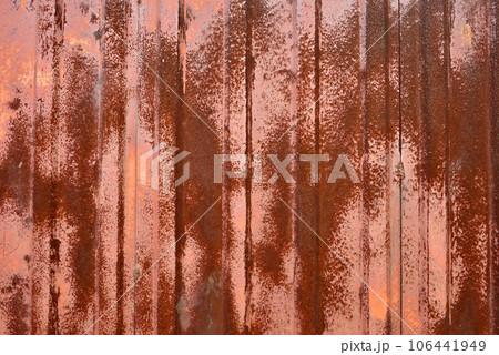 Grunge metallic garage door 106441949