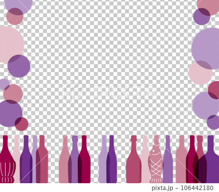 Wine bottle banner frame 300 x 250 rectangle 300:250 wine 106442180