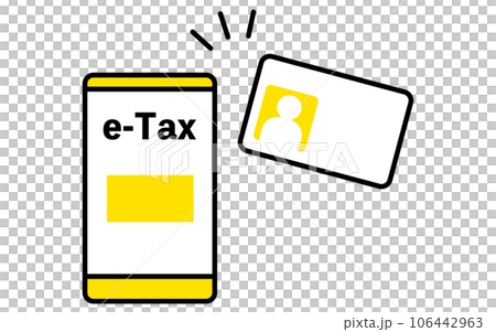 スマホで確定申告手続き、オンライン申告のためスマホでマイナンバーカードを読み取る スマホで確定申告手続き、オンライン申告のためスマホでマイナンバーカードを読み取る 106442963