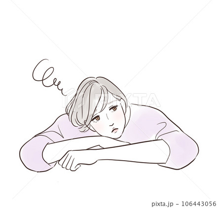 疲れてやる気が出ないミドル女性 106443056