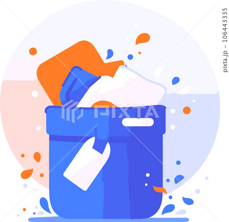 Trash can for recycling in UX UI flat style Trash can for recycling in UX UI flat style 106443335