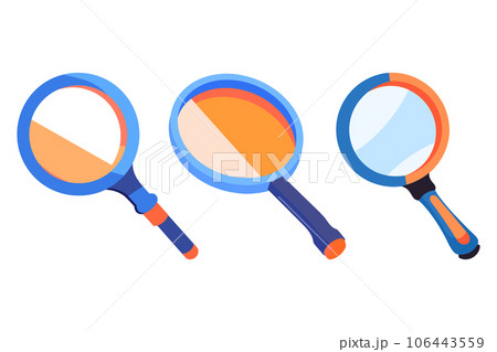 magnifying glass in UX UI flat style 106443559