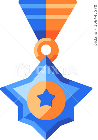 Medals for winners in UX UI flat style Medals for winners in UX UI flat style 106443570