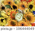 ひまわりの花と花びら 106444049