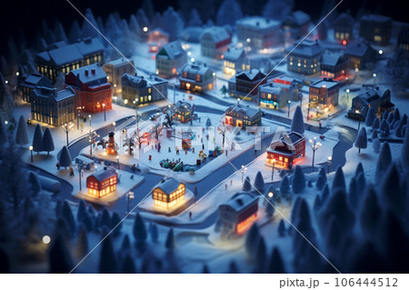 メルヘン（ジオラマ調）クリスマス 106444512