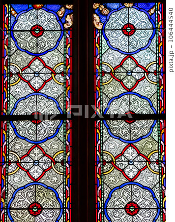 Cathedral of the holy cross, Orleans, France, stained glasses Cathedral of the holy cross, Orleans, France, stained glasses 106444540