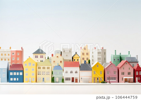 カラフルなおもちゃの街並み 106444759