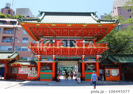 神田神社の隨神門 夏越大祓式6月 茅の輪(ちのわ)夏越(なご)しの祓(はらえ) 東京都千代田区外神田 神田神社の隨神門 夏越大祓式6月 茅の輪(ちのわ)夏越(なご)しの祓(はらえ) 東京都千代田区外神田 106445077