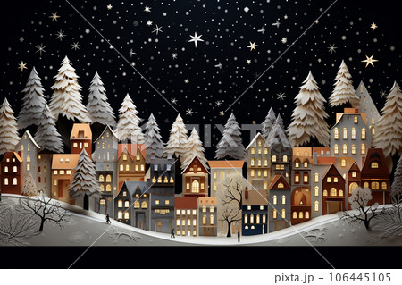 メルヘン　クリスマス（ペーパークラフト調） 106445105