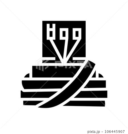 tefillin phylacteries glyph icon vector illustration 106445907