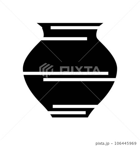 kalash water pot hinduism glyph icon vector illustration kalash water pot hinduism glyph icon vector illustration 106445969