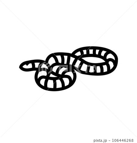 mountain kingsnake snake line icon vector illustration 106446268