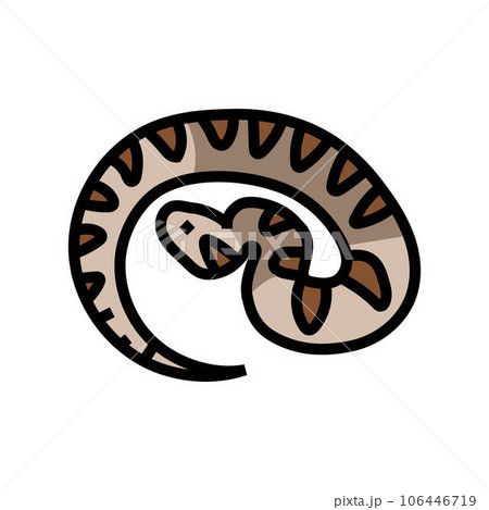 viper animal snake color icon vector illustration 106446719