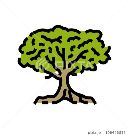 ceiba jungle amazon color icon vector illustration ceiba jungle amazon color icon vector illustration 106446855