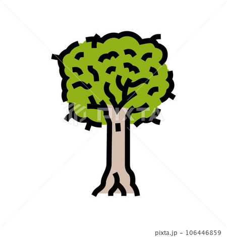 kauri jungle amazon color icon vector illustration kauri jungle amazon color icon vector illustration 106446859