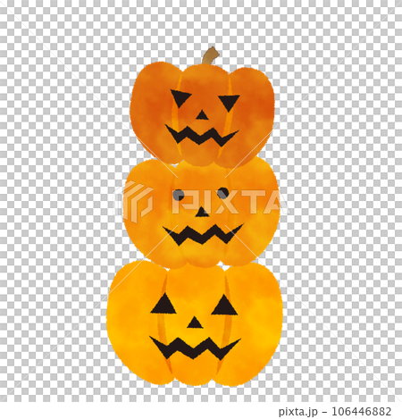 Watercolor style illustration of jack o lantern Watercolor style illustration of jack o lantern 106446882