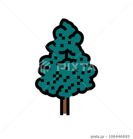 ginkgo biloba jungle amazon color icon vector illustration ginkgo biloba jungle amazon color icon vector illustration 106446895