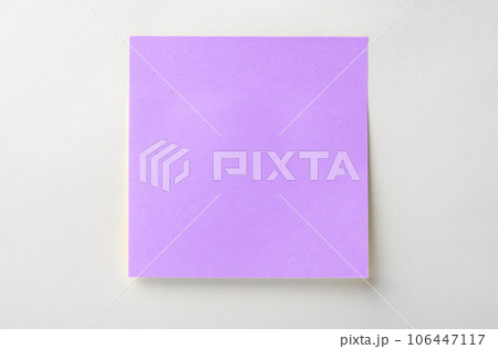 blank violet sticky notes on white background. Mockup sticky Note Paper. Use post it notes to share idea on sticky note. sheets for notes. blank violet sticky notes on white background. Mockup sticky Note Paper. Use post it notes to share idea on sticky note. sheets for notes. 106447117