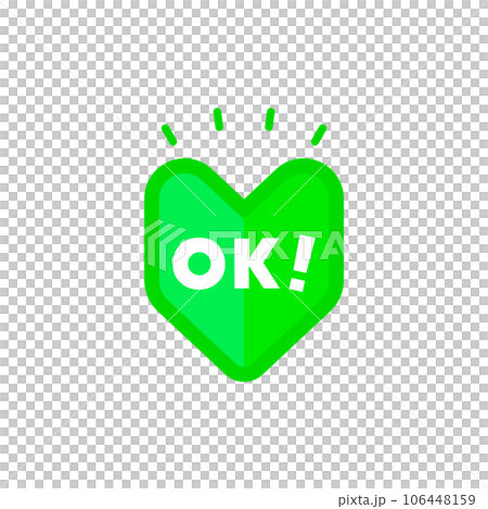 醒目的綠色初學者標記,上面寫著 OK! - 初學者和新人促銷的標誌材料 醒目的綠色初學者標記,上面寫著 OK! - 初學者和新人促銷的標誌材料 106448159