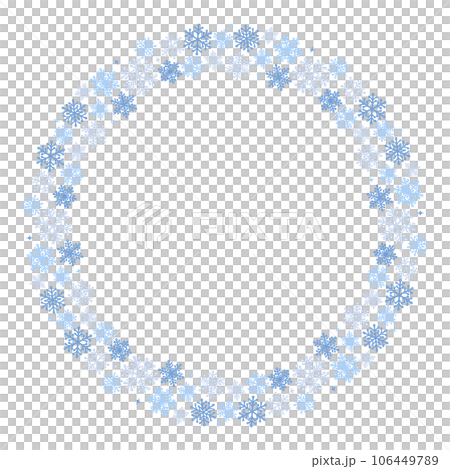 Snowflake/snowflake round frame/Winter/Christmas - Stock Illustration ...