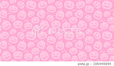 ベクター背景画像 シームレス ハロウィン ピンク ベクター背景画像 シームレス ハロウィン ピンク 106449894