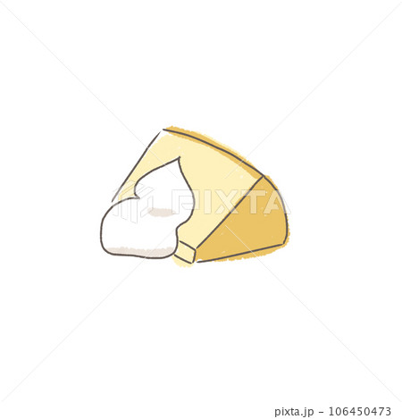 シフォンケーキ　手書きイラスト 106450473