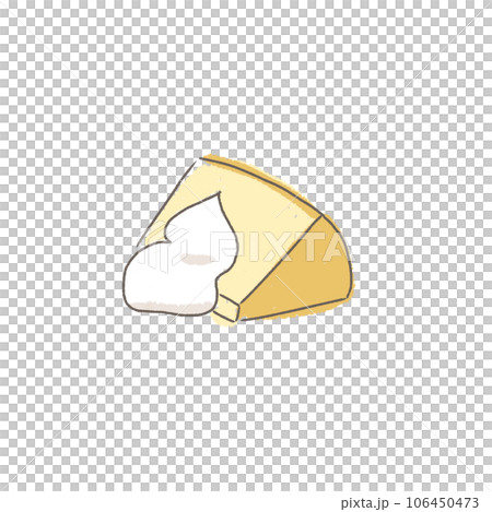 シフォンケーキ　手書きイラスト 106450473
