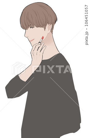 口紅をつけた男性 106451057