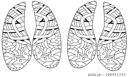 Bull hooves print. Decorative unusual object for coloring 106451155