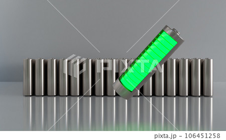 Lithium ion batteries with inside design concept 106451258