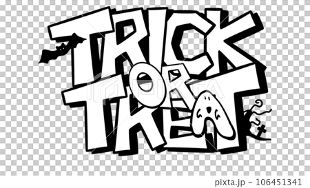 Halloween English trick or treat October ghost bat Halloween English trick or treat October ghost bat 106451341