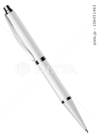 Blank pen mockup. Silver metal brand accessory Blank pen mockup. Silver metal brand accessory 106451463