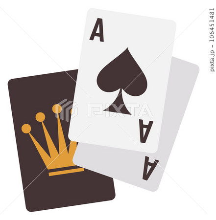 Two aces icon. Playing cards. Casino game Two aces icon. Playing cards. Casino game 106451481