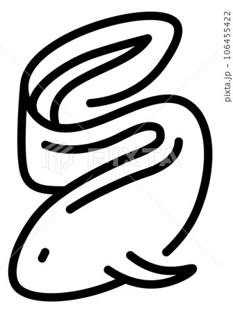 Eel fish linear icon. Underwater life symbol Eel fish linear icon. Underwater life symbol 106455422