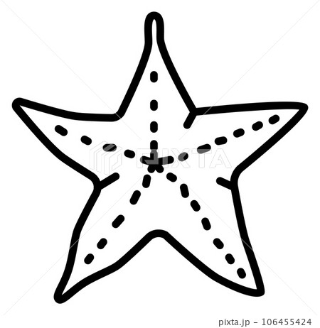 Star fish icon. Linear underwater fauna symbol Star fish icon. Linear underwater fauna symbol 106455424