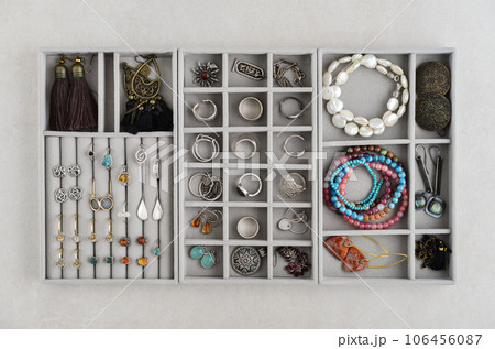 Grey velvet Jewelry Organizer Grey velvet Jewelry Organizer 106456087