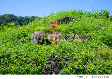 奈良古墳群 3号古墳 真夏の風景 沼田市 奈良古墳群 3号古墳 真夏の風景 沼田市 106458410