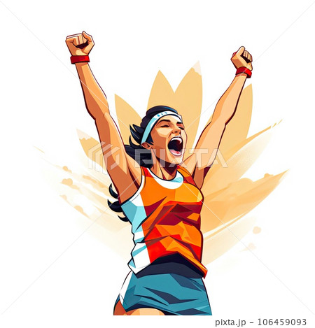 Clouple Crowd of Fans Cheering for Sport Team. AI-generated content. 106459093
