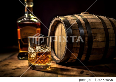 洋樽とウィスキー2 AI生成画像 洋樽とウィスキー2 AI生成画像 106459850