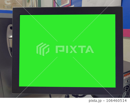 Green monitor intechnology concept. 106460514