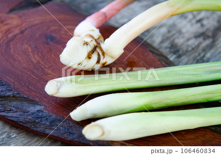 Lemon grass with thai herb in cooking concept. 106460834
