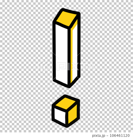 3d exclamation mark sign 3d exclamation mark sign 106461120