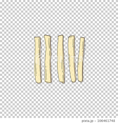 Potato fried drawing 106461748