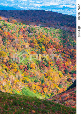 秋の安達太良山登山:くろがね小屋付近の紅葉 秋の安達太良山登山:くろがね小屋付近の紅葉 106461982