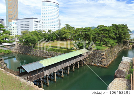 高松城天守台展望デッキから見た風景 106462193